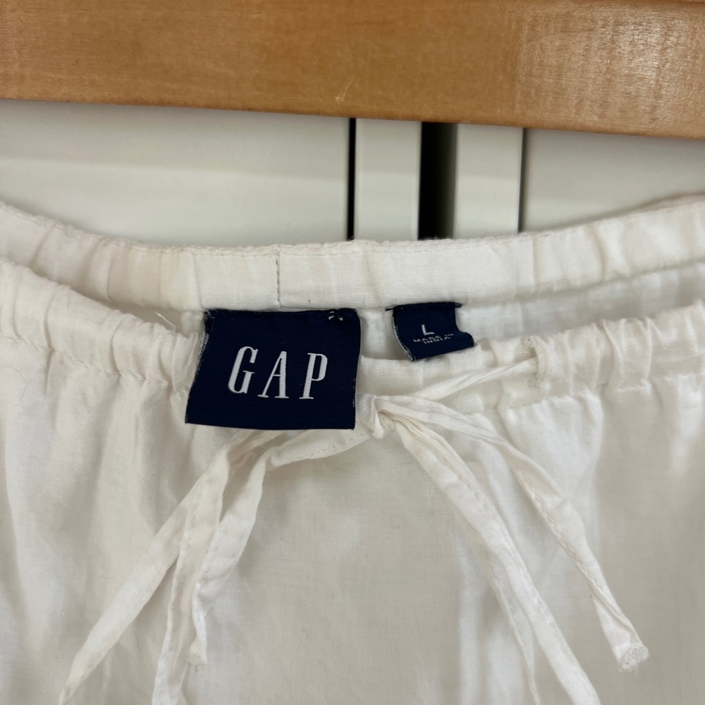 Women's White Tiered Maxi Skirt - Lightweight Boho Style GAP *doen* - Picture 3 of 4
